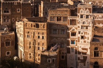Sana'a, old town in Yemen, UNESCO world heritage site. 