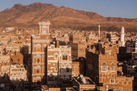 UNESCO world heritage: general view of city of Sanaa, Yemen