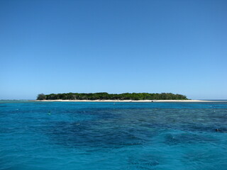 tropical island in the ocean