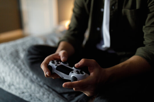 Playing games at home 