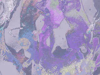 Cosmic Effect. Dirty Violet Border. Violet Cosmic