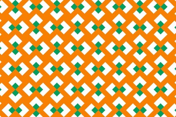 Simple geometric pattern in the colors of the national flag of Côte d'Ivoire