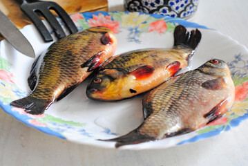 fish on a plate