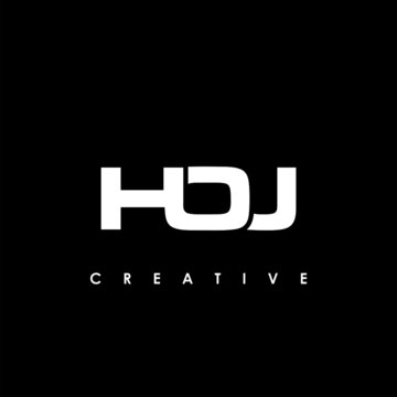 HOJ Letter Initial Logo Design Template Vector Illustration