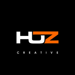 HOZ Letter Initial Logo Design Template Vector Illustration