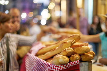 Baguette: Basket of baguette