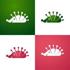 vector hedgehog logotype