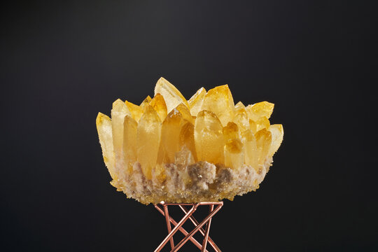 Shiny magic yellow crystals