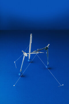 Still Life Study/Architectural /Geometry Instruments /Desk Supplies Balancing Set Up