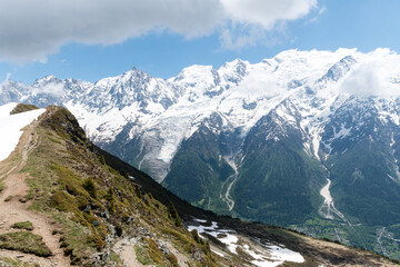 Fototapeta na wymiar Aiguillettes des Houches à Chamonix