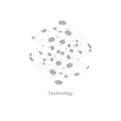 Network connection icon. technology logo. Vector