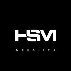 HSM Letter Initial Logo Design Template Vector Illustration