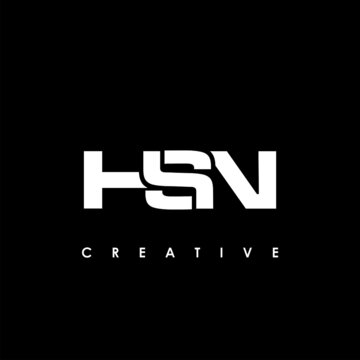 HSN Letter Initial Logo Design Template Vector Illustration