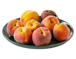 peach isolated on white background