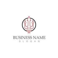 Trident Logo Template vector icon