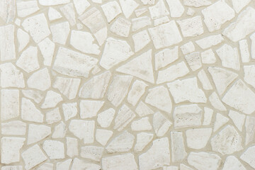 typical mediterranean white stone wall texture