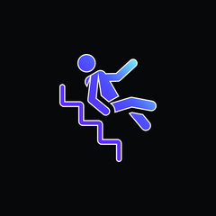 Accident blue gradient vector icon