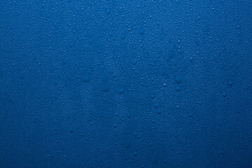 Blue water drops background
