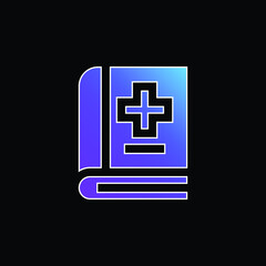 Obraz premium Appointment Book blue gradient vector icon