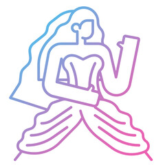 bride wedding icon