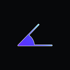 Angle blue gradient vector icon
