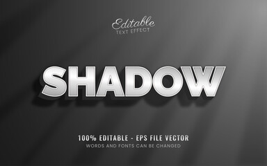 Shadow editable text effect free vector	