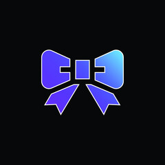 Bow Tie blue gradient vector icon