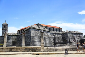 Fototapeta na wymiar View of the fortress of La Real Fuersa. Havana