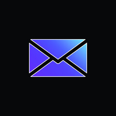 Black Envelope blue gradient vector icon