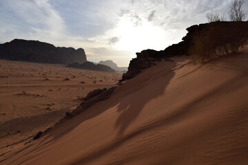 Fototapeta na wymiar desert sky wadi rum jordan 2