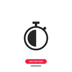 Stopwatch icon vector. Timer sign