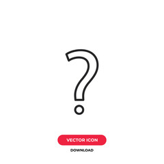 Question icon vector. Help sign