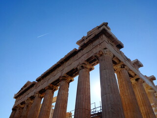 Fototapeta premium parthenon acropolis athens ruins greek classica