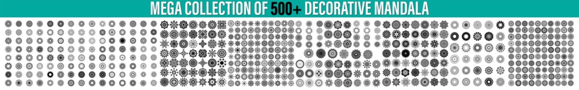 Download 61 832 Best Mandala Collection Images Stock Photos Vectors Adobe Stock
