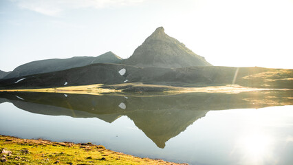 Sunrise and sunset in Mercantour