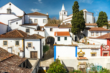 Historic center of Obidos medieval town, attraction of Portugal