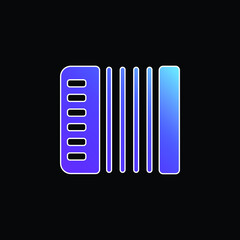 Acordeon blue gradient vector icon
