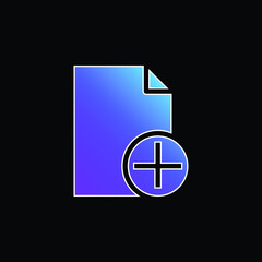 Add blue gradient vector icon