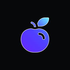 Apple blue gradient vector icon