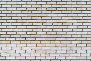 White old brick wall background, copy space