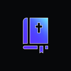 Obraz premium Bible blue gradient vector icon