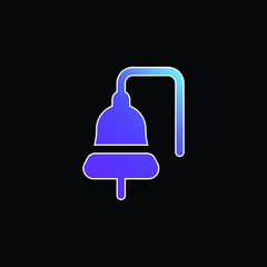 Boat Bell blue gradient vector icon