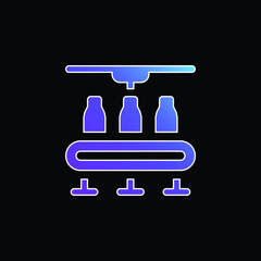 Bottles blue gradient vector icon