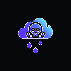Acid Rain blue gradient vector icon