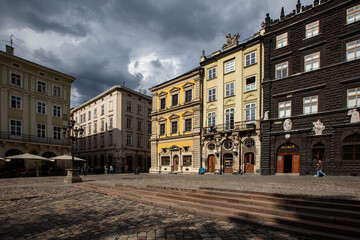 Fototapeta premium Market square in Lviv
