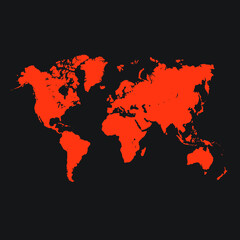 Fototapeta na wymiar world map 