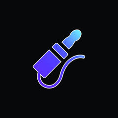 Audio Jack blue gradient vector icon