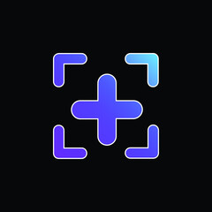 Add Icon blue gradient vector icon