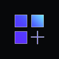 Fototapeta premium App blue gradient vector icon