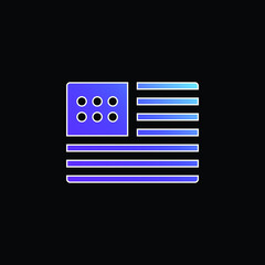 America blue gradient vector icon